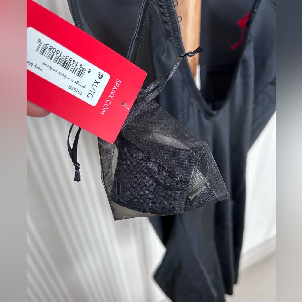 SPANX Suit Your Fancy Black Plunge Low-Back Bodysuit Convertible Straps XL NWT - Picture 10 of 13